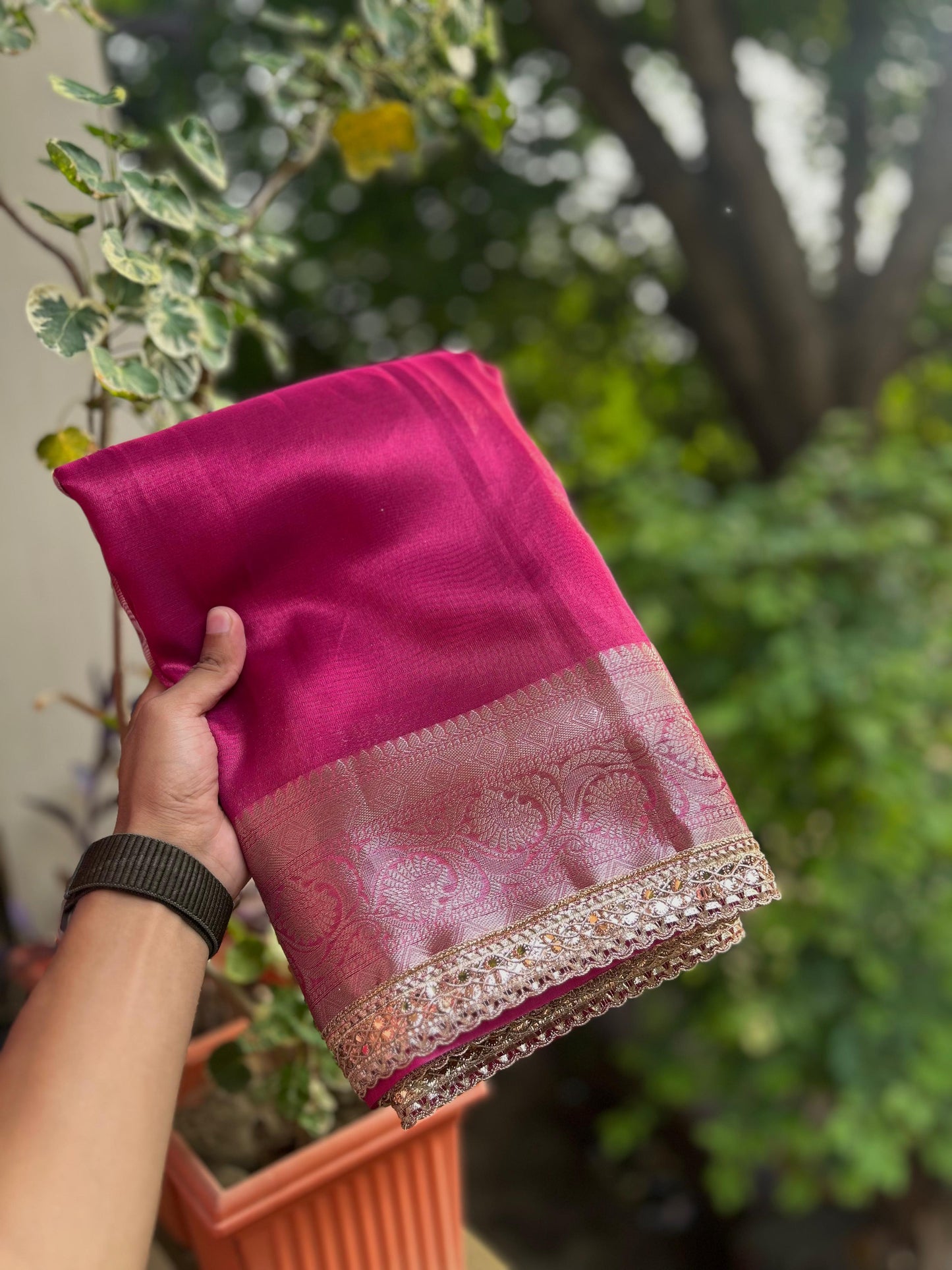 Banarasi tissue silk saree