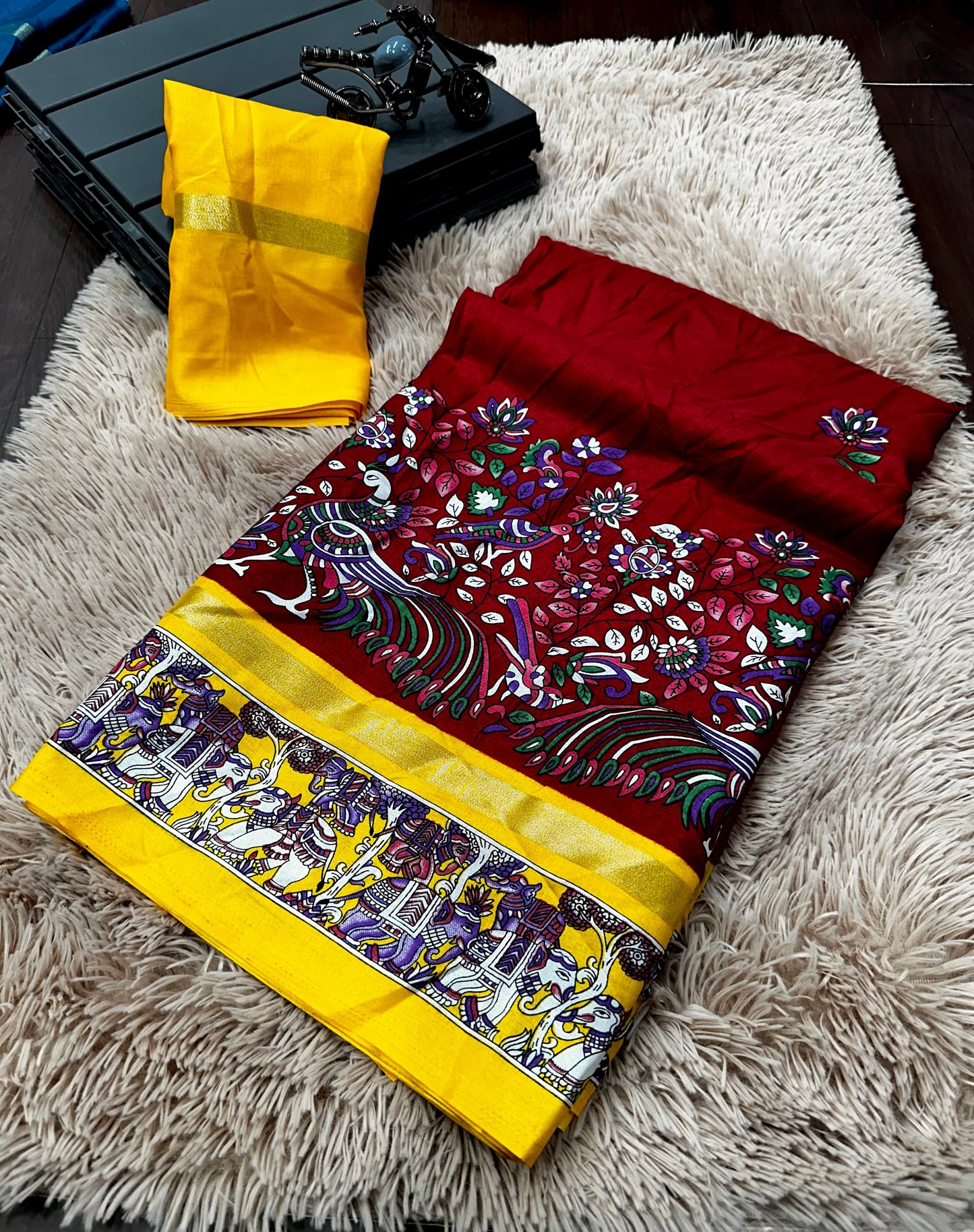 Mul Mul Cotton Silk Saree