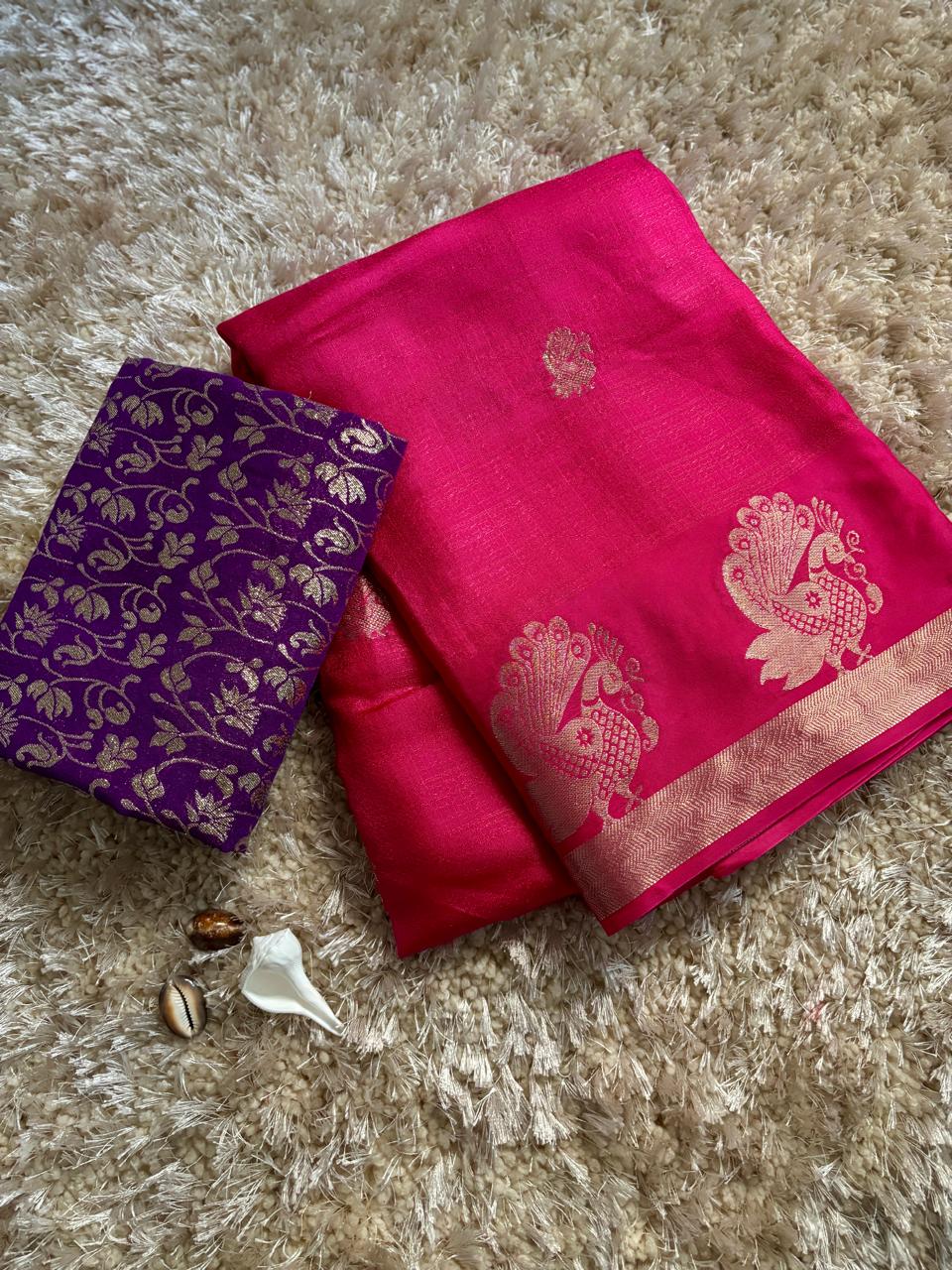 Pure soft Viscose Khadi silk